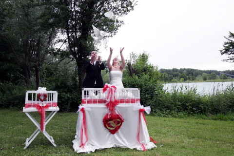 Hochzeitstaubenservice Gundi Bohn, Hochzeitstauben · Ballons Karlsdorf-Neuthard, Logo