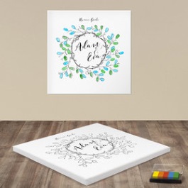 Wedding tree und Fingerabdruck-Leinwände Bild 5