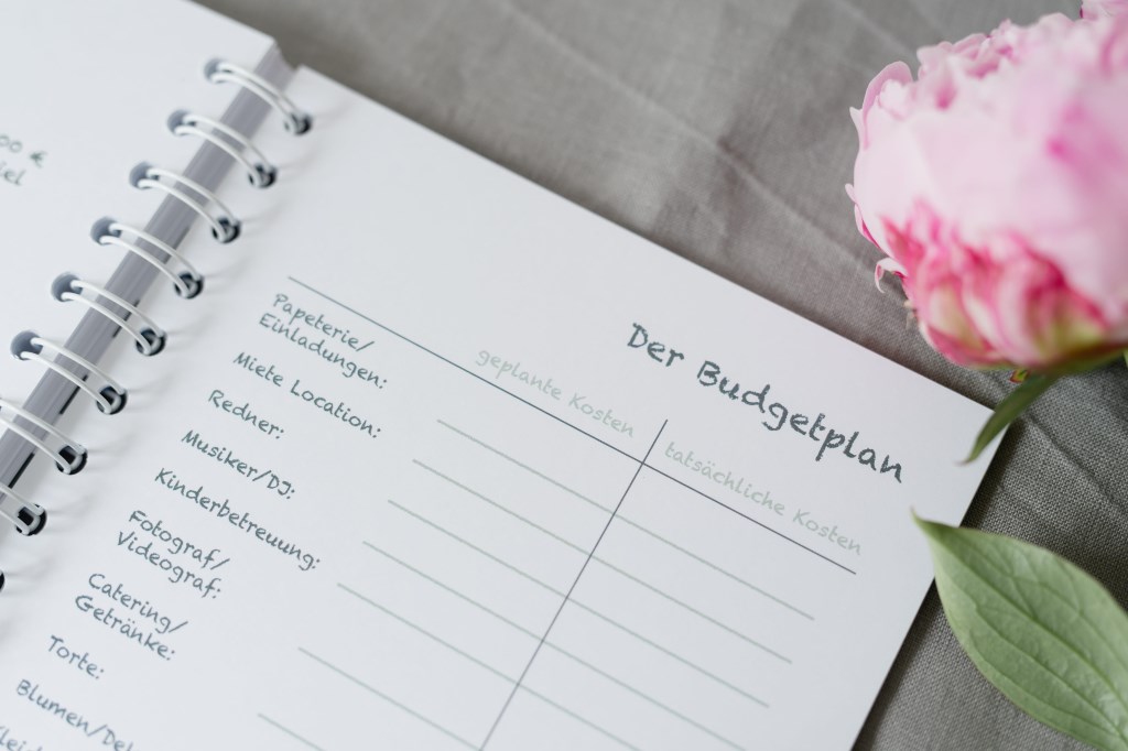 Hochzeitsratgeber Budgetplan