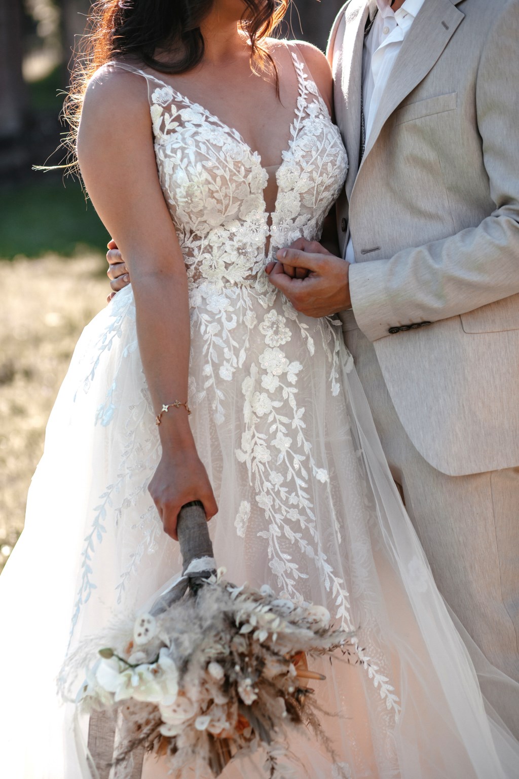 Brautkleid Nahaufnahme