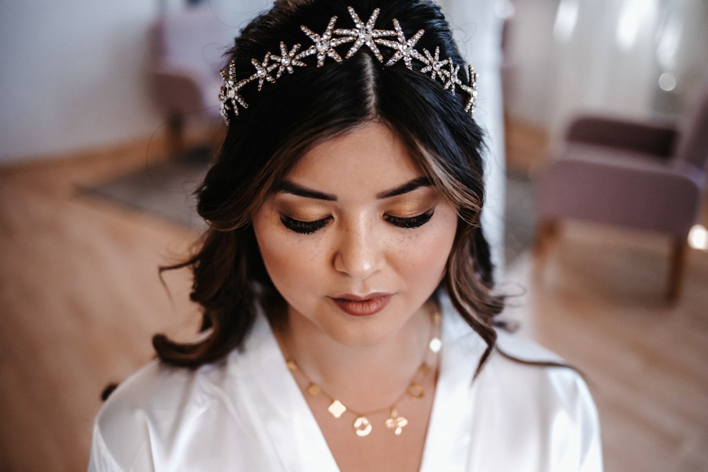 Braut mit Stern-Diadem