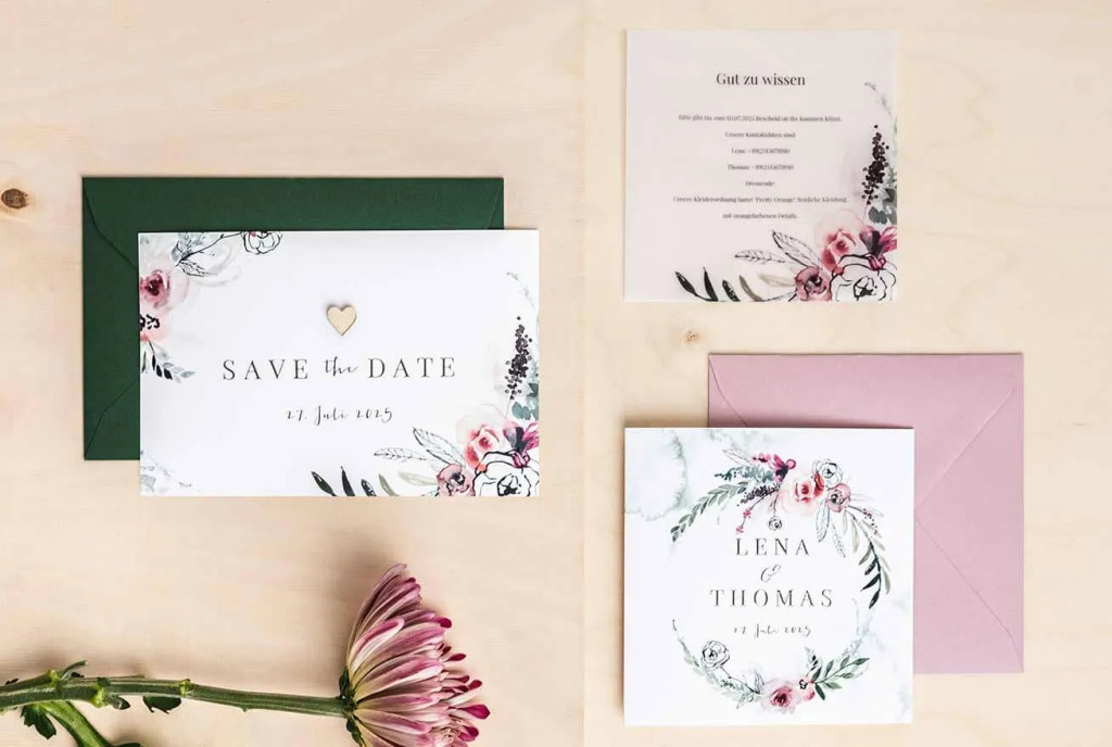Hochzeitseinladungskarten