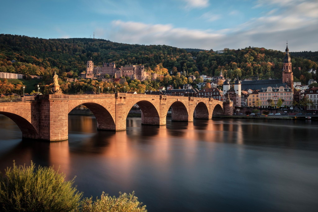 Heidelberg - Brücke mit Schloss